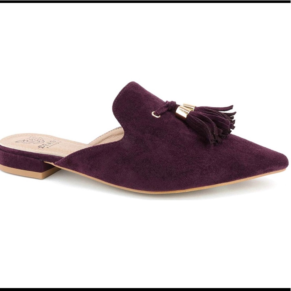 Beast Fashion Burgundy
Suede Pointed Toe flats